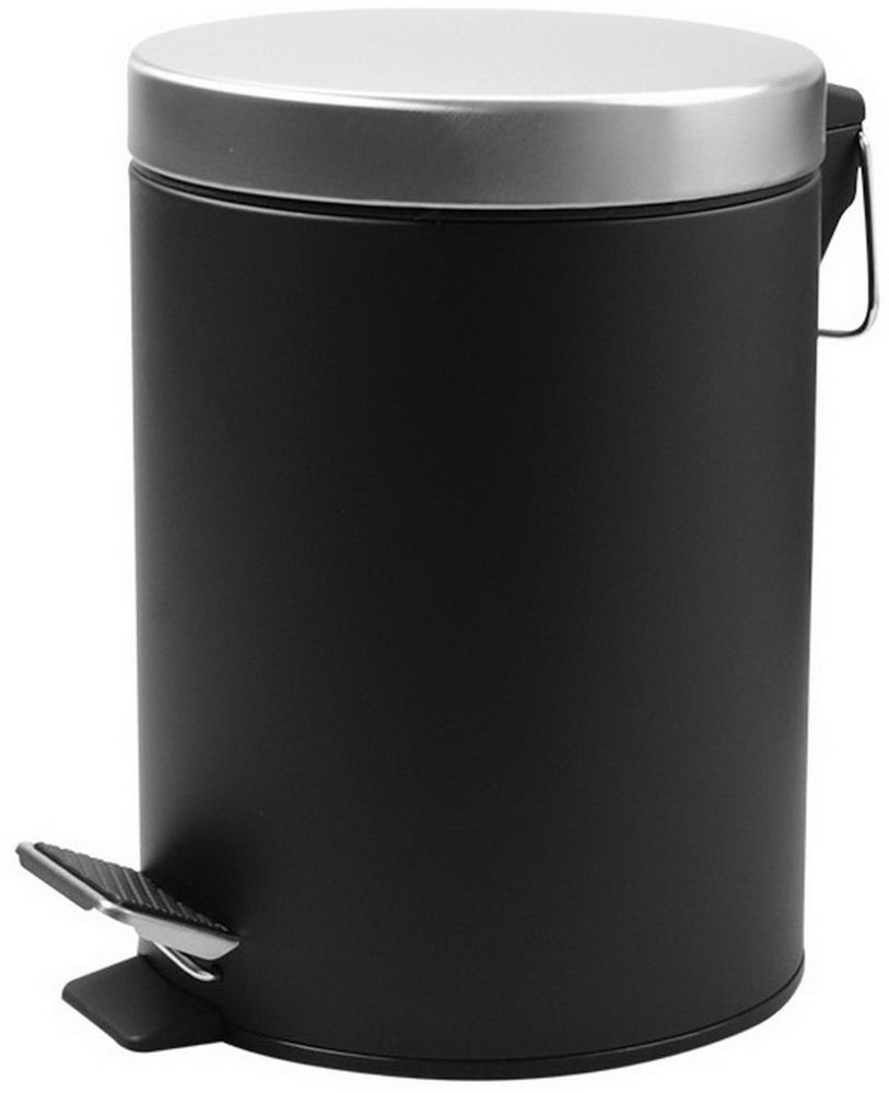 HomeLine 3 L Tretmülleimer Tret-Abfalleimer Kosmetikeimer 613-400541 schwarz Bild 1