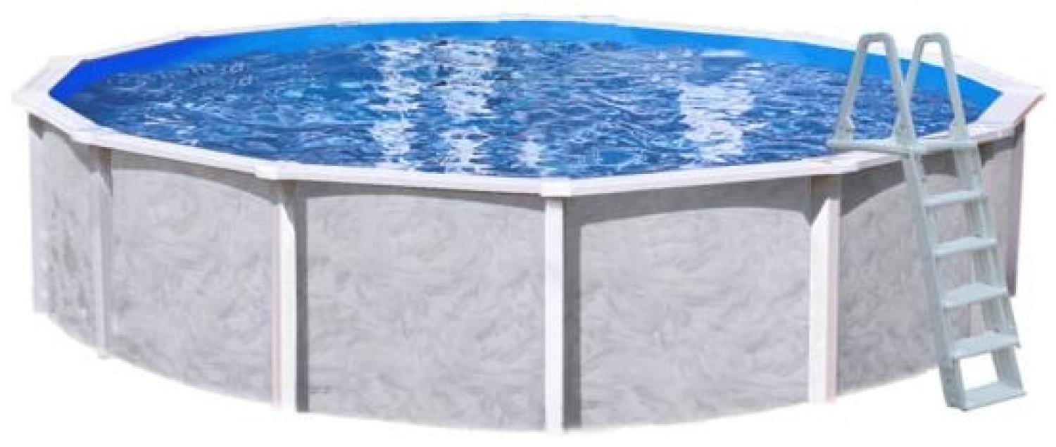 Interline Summer Stahlwandpool Diana Set 2 | Blau | 490x490x132 cm | Inkl. Winterabdeckung Bild 1