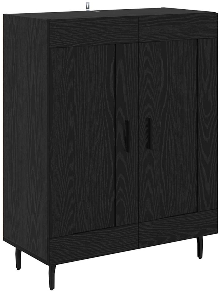 vidaXL Sideboard Schwarz Eichen-Optik 69,5 x 34 x 90 cm 881608 Bild 1