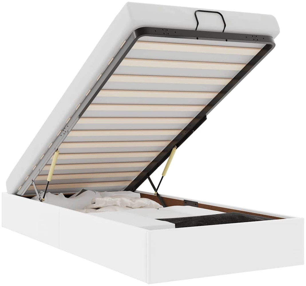 vidaXL Ottoman-Bett ohne Matratze Weiß 80x200 cm Kunstleder 3310770 Bild 1