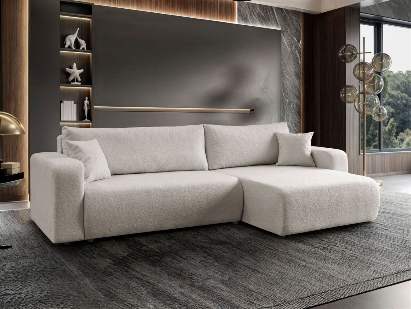 Lookway Ecksofa VESPO XL Moderne Wohnlandschaft in L-Form mit Schlaffunktion, mit Bettfunktion und Bettkasten Bild 1
