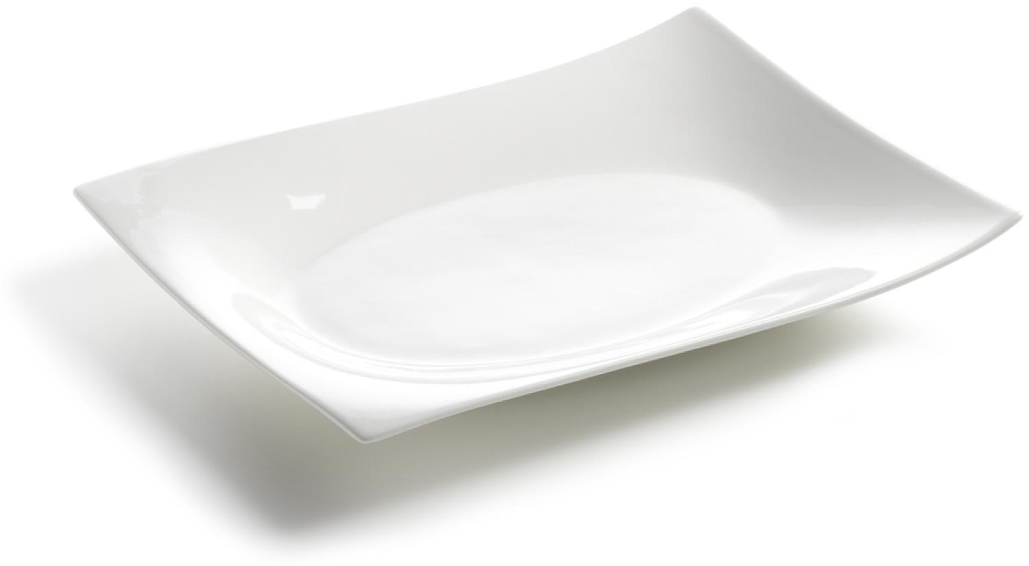 Maxwell und Williams MOTION Platte eckig 35 x 25 cm / Servierplatte / Durable Porcelain Bild 1