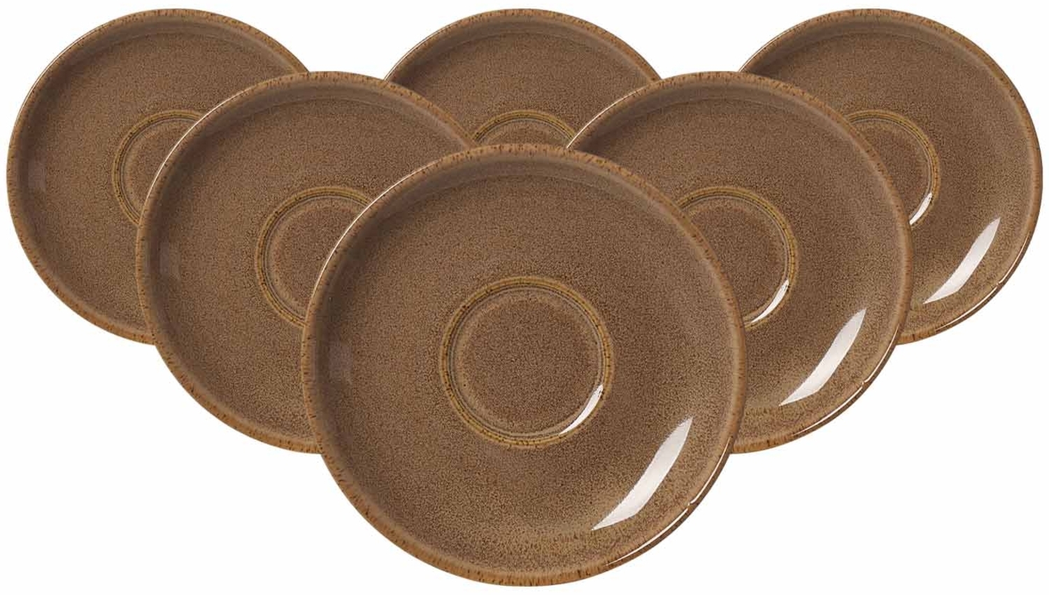 Ritzenhoff & Breker Sahara Espressountertasse ø 11,5 cm 6er Set - Hellbraun Bild 1