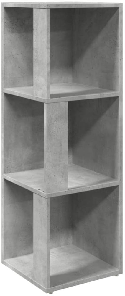 vidaXL Eckregal Betongrau 33x33x100 cm Holzwerkstoff 809030 Bild 1