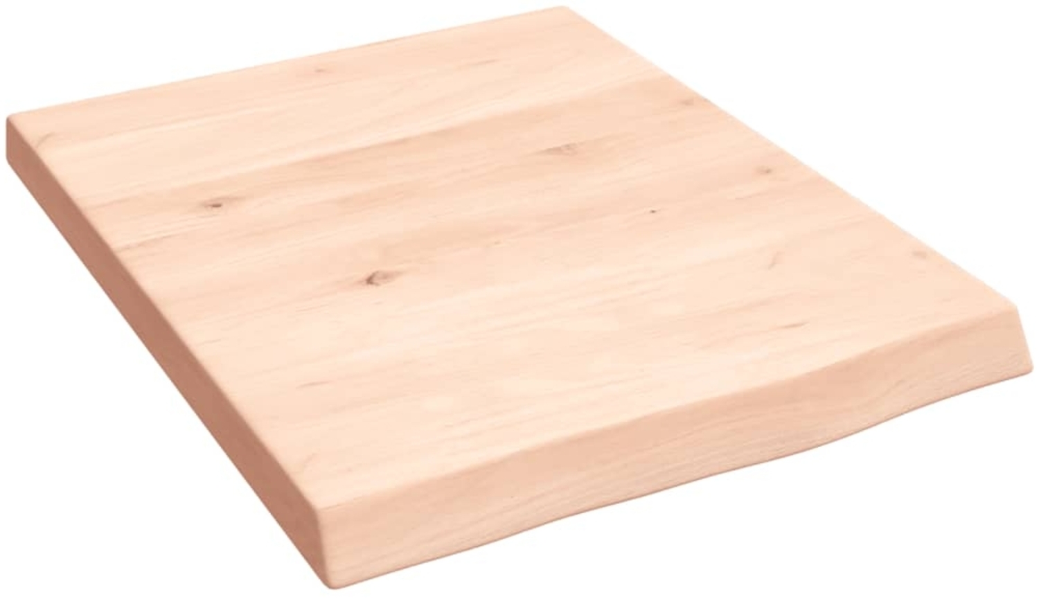 vidaXL Waschtischplatte 40x50x(2-4)cm Massivholz Unbehandelt 3156000 Bild 1