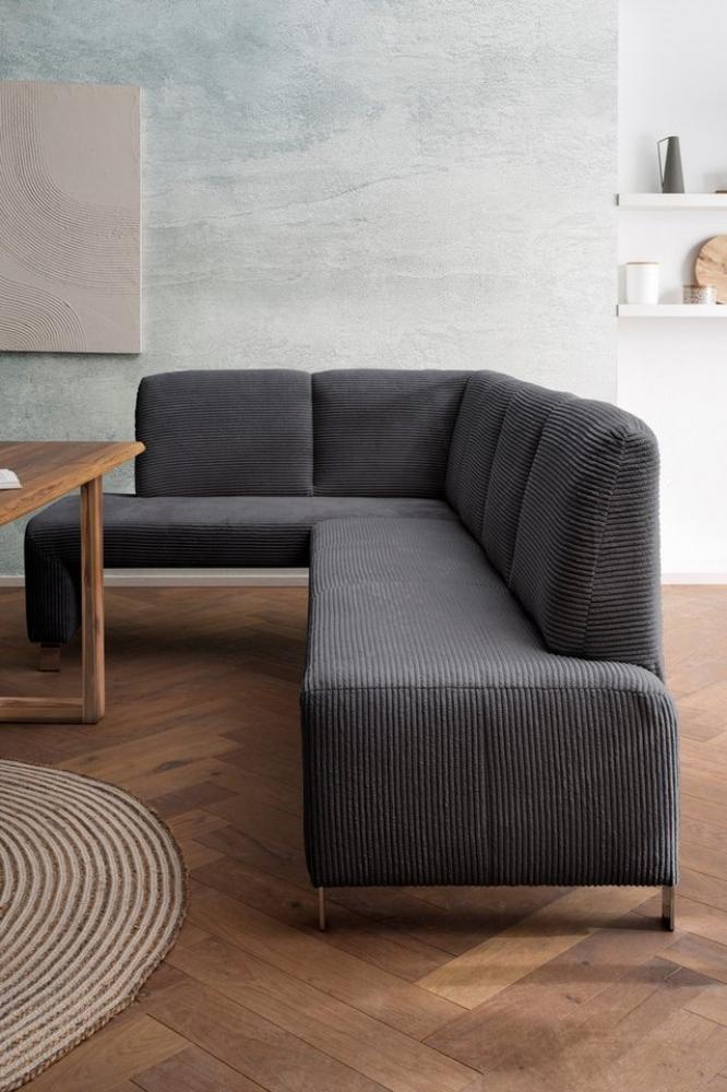 exxpo - sofa fashion Eckbank Intenso, modern, wahlweise in Leder oder Textil, 244/157 cm (B/T), hohe Bodenfreiheit, frei im Raum stellbar, hoher Sitzkomfort Bild 1