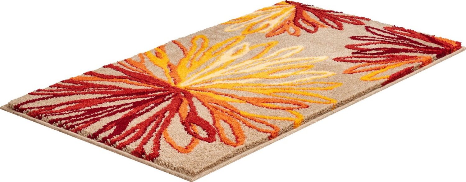 GRUND ART Badematte 60x100 cm Orange/Beige Bild 1