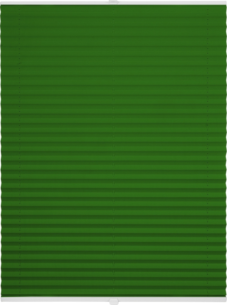ondeco Plissee ohne Bohren mit Klemmträger, Sonnenschutz für Fenster innen, blickdicht, Faltrollo, Grün, 70x130 cm Bild 1