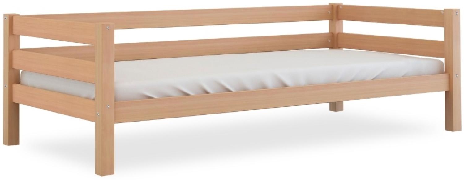 Bubema Niki Kinder Einzelbett/Sofabett Buche massiv, Natur lackiert Bild 1