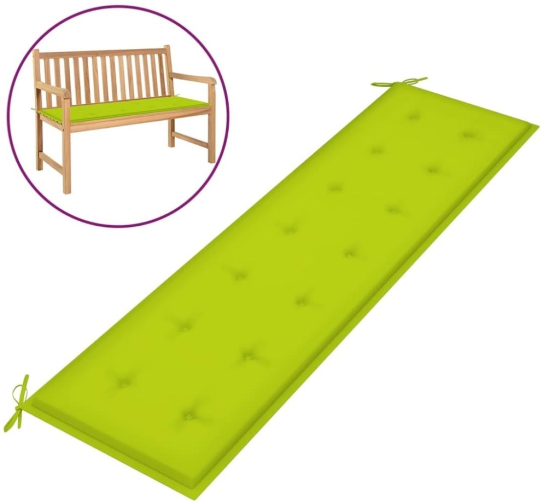 vidaXL Gartenbank-Auflage Hellgrün 180x50x3 cm Oxford-Gewebe 314094 Bild 1