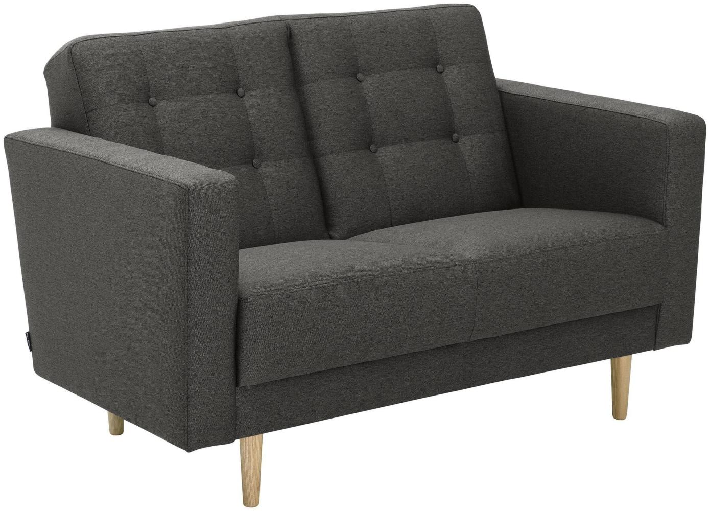 Sofa 2-Sitzer Kaisa Bezug Flachgewebe Esche natur / anthrazit 23192 Bild 1