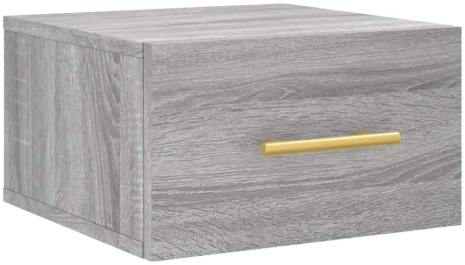 vidaXL Wand-Nachttisch Grau Sonoma 35x35x20 cm 829800 Bild 1