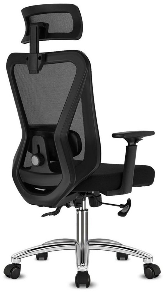 Durrafy Bürostuhl Ergonomischer,Mesh Schreibtischstuhl,Chefsessel (mit Wippfunktion bis 130), Bürostuhl 150 KG Bild 1