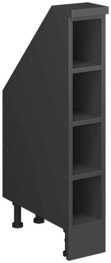 Dachschrägenschrank Rion Anthrazit 15 x 81.6 cm mit 4 Fächern Vicco Bild 1