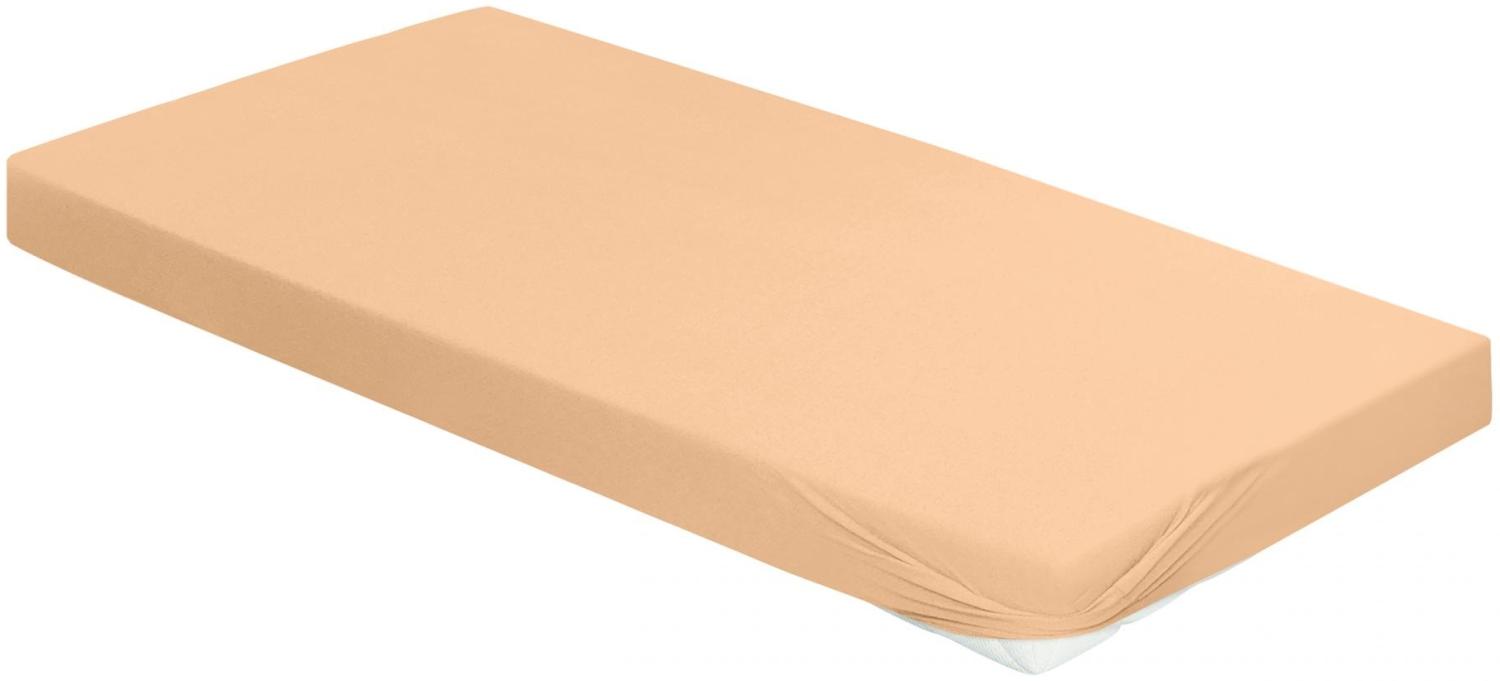 Irisette Mako-Jersey Betttuch Jupiter 0008 apricot 190 x 200 cm 8-50 apricot Bild 1