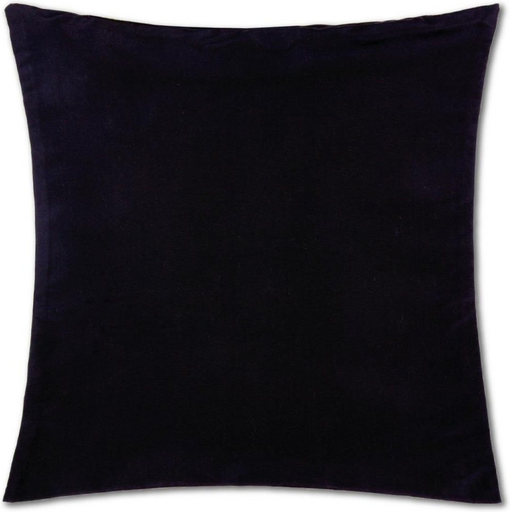 Kissenhülle Dekokissen Kissenbezug Microfaser - viele Größen und Farben Schwarz 30 x 30 cm Bild 1
