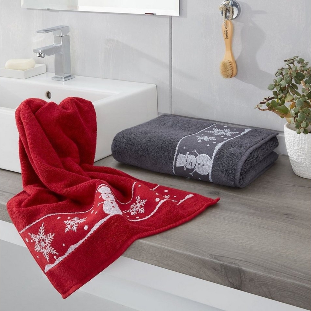Dyckhoff Gästehandtuch 'Schneemann' 30 x 50 cm Bild 1