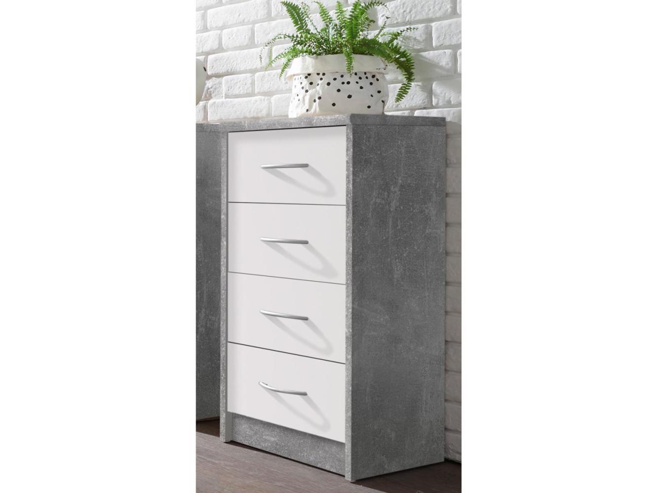 Kommode >Olli< in Beton - 38x86x35cm (BxHxT) Bild 1