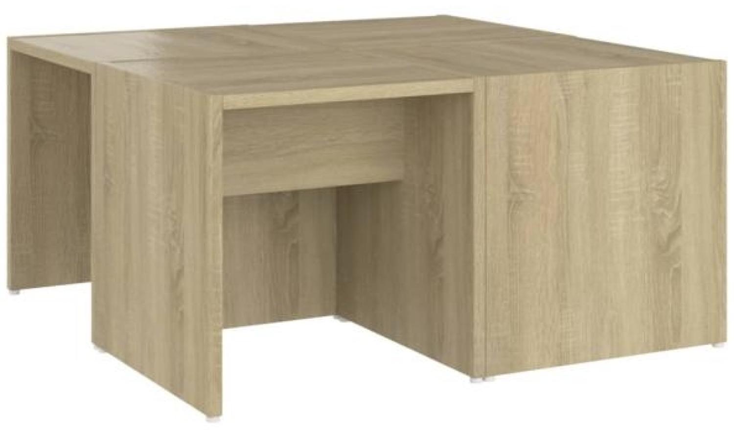 vidaXL Couchtische 4 Stk. Sonoma-Eiche 33x33x33 cm Holzwerkstoff 806816 Bild 1