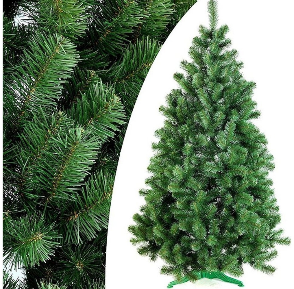 AmeliaHome Künstlicher Weihnachtsbaum Künstlicher Weihnachtsbaum Lena - täuschend echter Christbaum, Tannenbaum künstlich, mit Ständer, einfacher Aufbau Bild 1