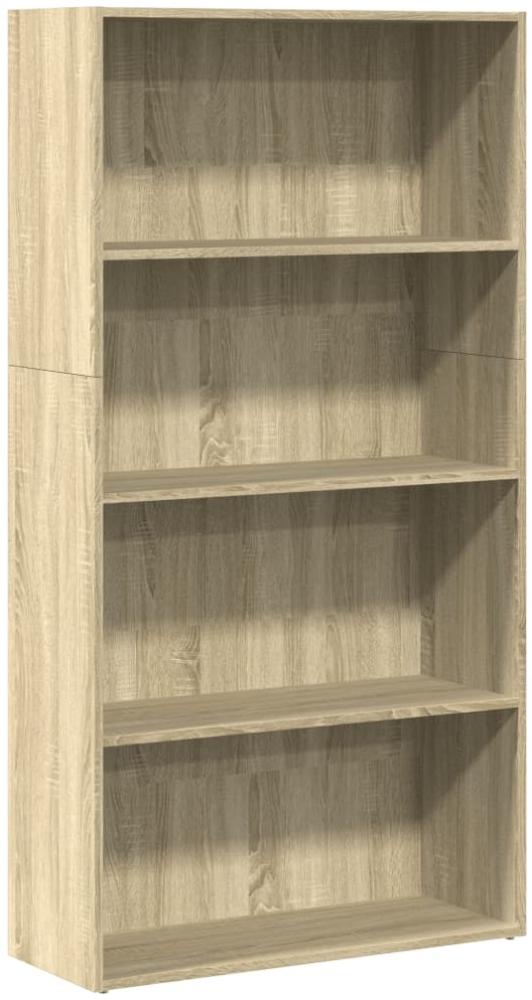 vidaXL Bücherregal Sonoma-Eiche 80x30x152 cm Holzwerkstoff 857942 Bild 1