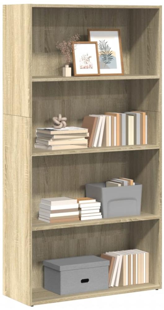 vidaXL Bücherregal Sonoma-Eiche 80x30x152 cm Holzwerkstoff 857942 Bild 1