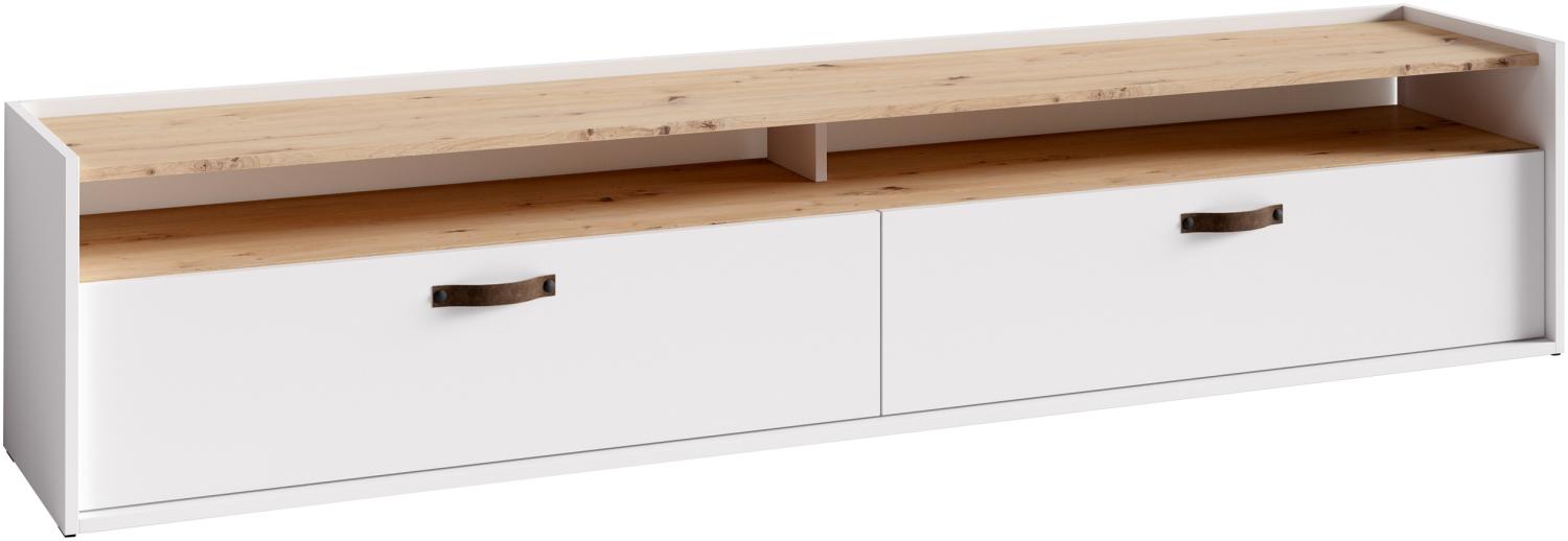 Homexperts 'FANCY' TV-Board, Holzwerkstoff Spanplatte weiß, B 200 x H 42 x T 38 cm Bild 1