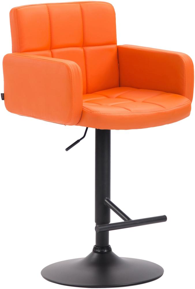 CLP Barhocker Los Angeles höhenverstellbar und drehbar,orange schwarz Bild 1