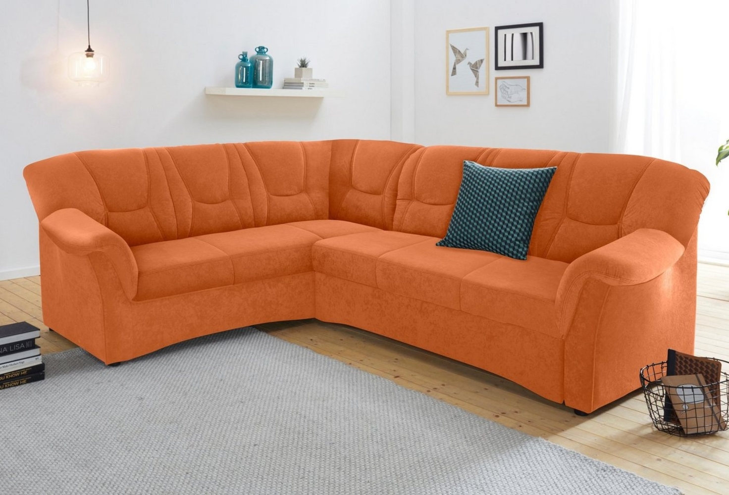 DOMO collection Ecksofa Sarafina L-Form, wahlweise mit Bettfunktion, optional mit Federkern Bild 1