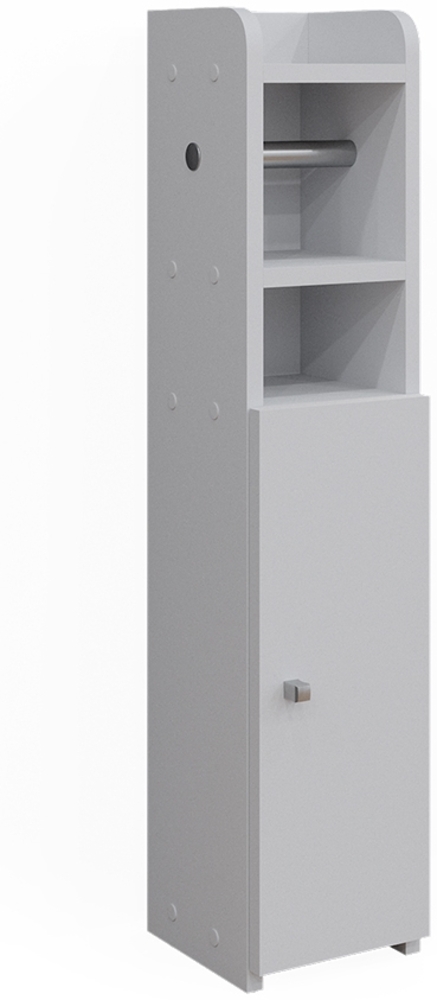 Vicco Toilettenpapierschrank Weiß 17.6 x 82.2 cm mit 1 Tür, Fynn Bild 1