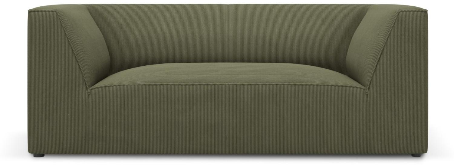 Micadoni 2-Sitzer Sofa Ruby | Bezug Green | Beinfarbe Black Plastic Bild 1