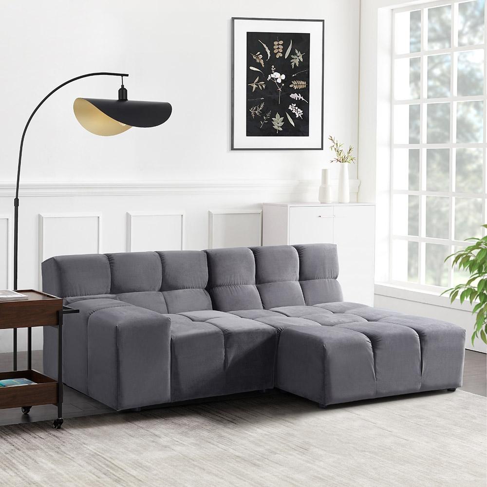 HOME DELUXE Modulares Sofa ORLENA - Anthrazit 204 x 148 cm Bild 1