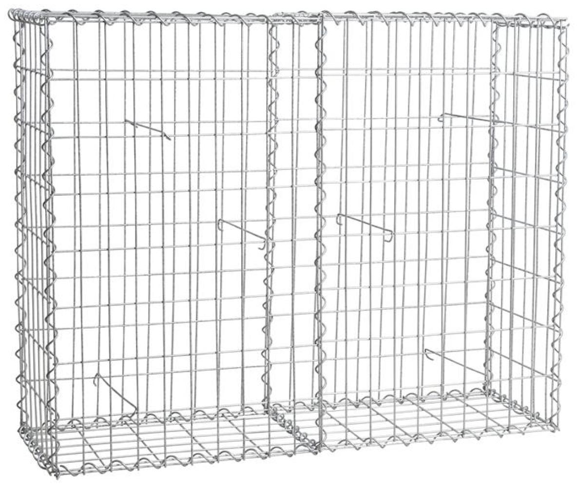 Gabione Steingabionen Steinkorb Gabionen Wand Drahtkorb 100 x 80 x 30 cm Bild 1