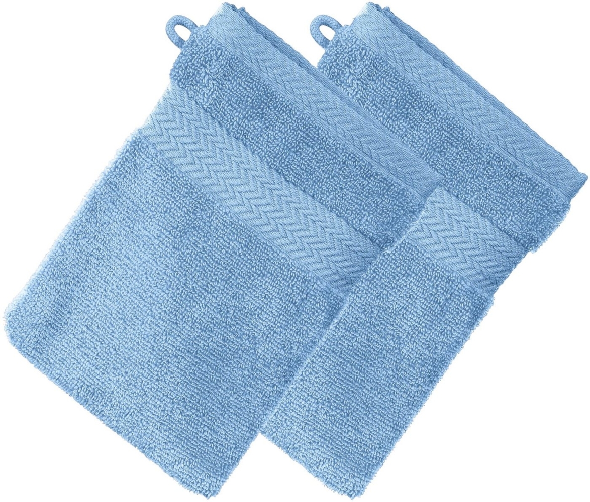 Erwin Müller Waschhandschuh Waschhandschuh "Friedrichshafen" 2er-Pack, Frottier, Walk-Frottier Uni Bild 1