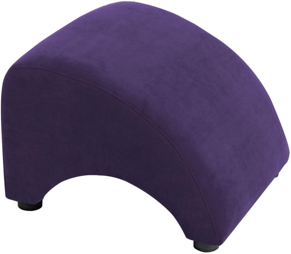 Hocker Kajsa Bezug Veloursstoff Kunststoff / violett 21325 Bild 1