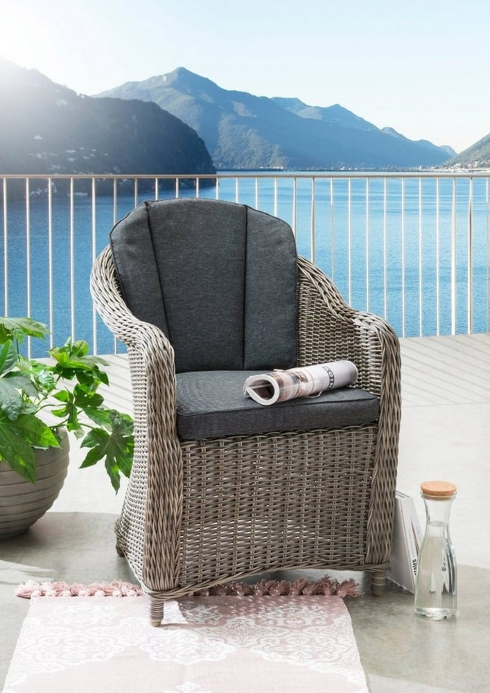 Destiny Gartensessel MALAGA (Set, 2-St), Aluminium, Polyrattan, inkl. Auflagen Bild 1