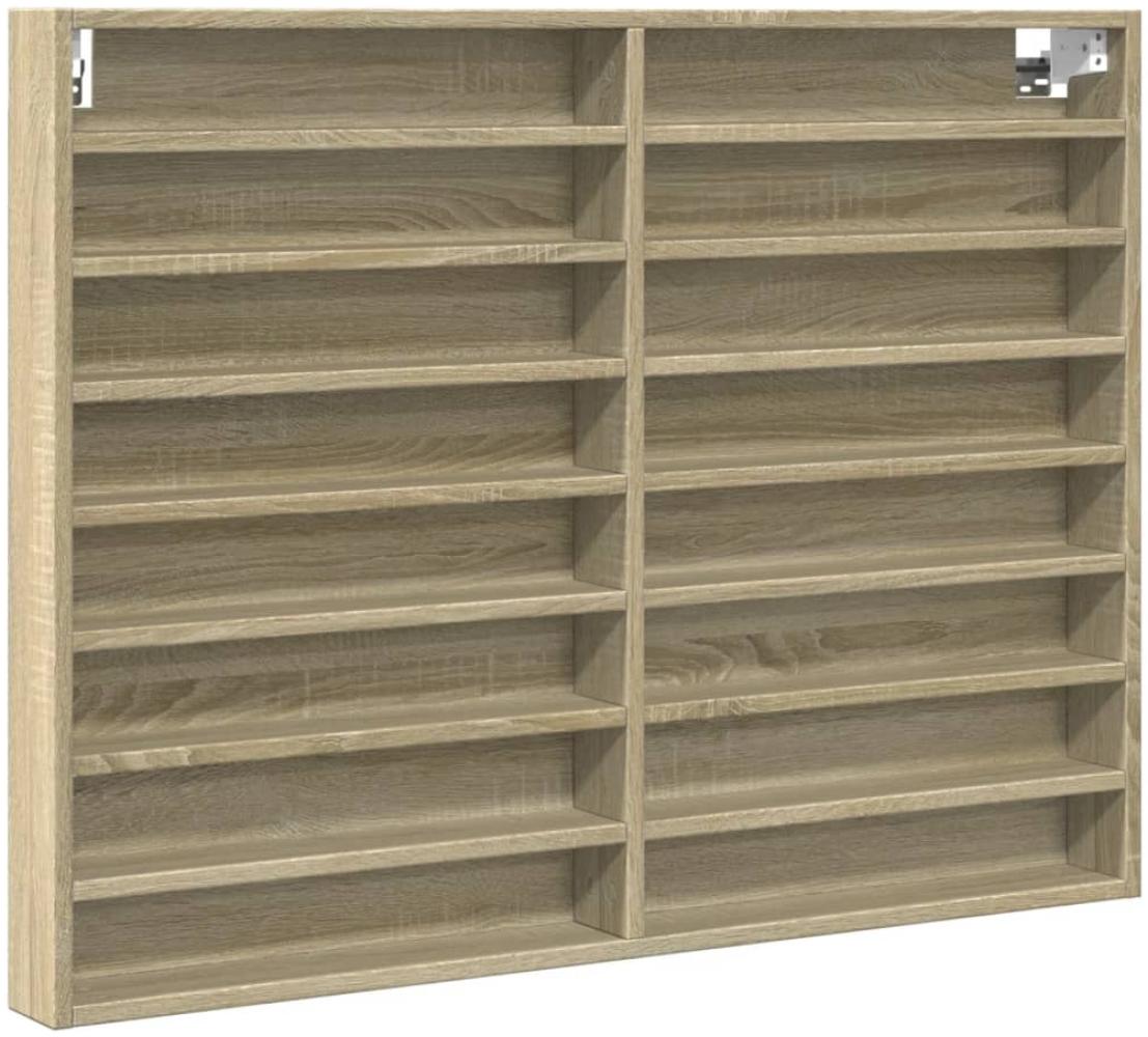 vidaXL Vitrinenschrank Sonoma-Eiche 100x8,5x75 cm Holzwerkstoff 847935 Bild 1