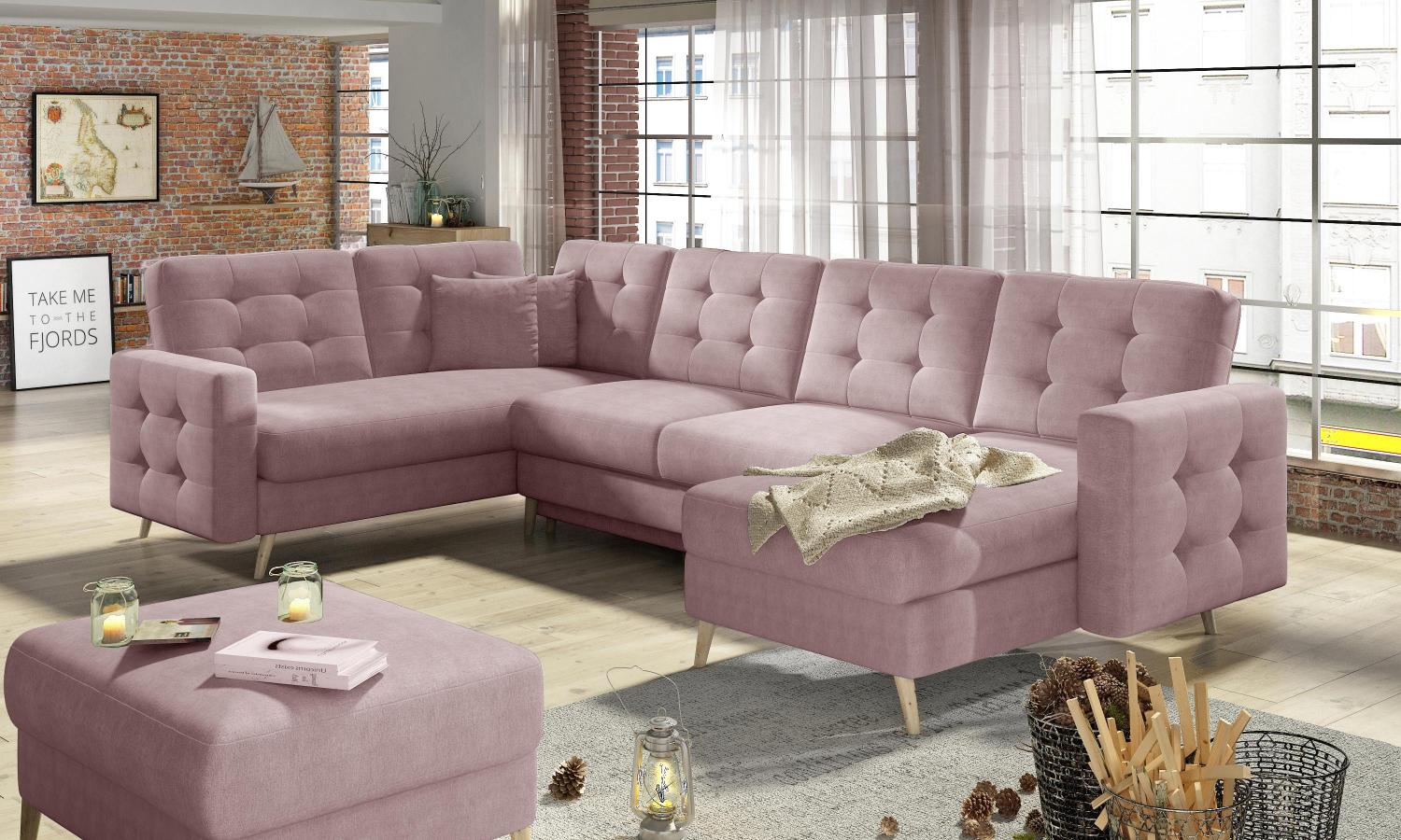 Wohnideebilder Asgard U Rosa Ecksofas & Eckcouches AsdU_33 Bild 1