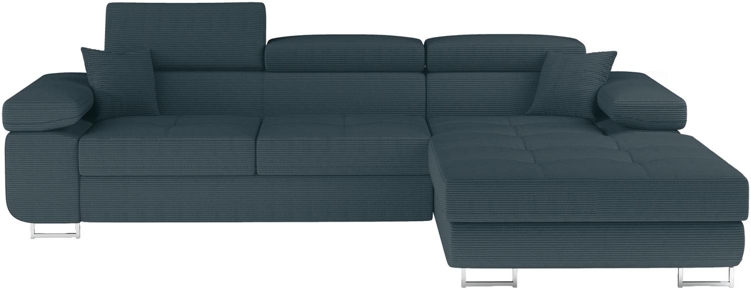 Ecksofa Armando in Cord 289x203 cm mit Schlaffunktion – Eltap Jarell Bild 1