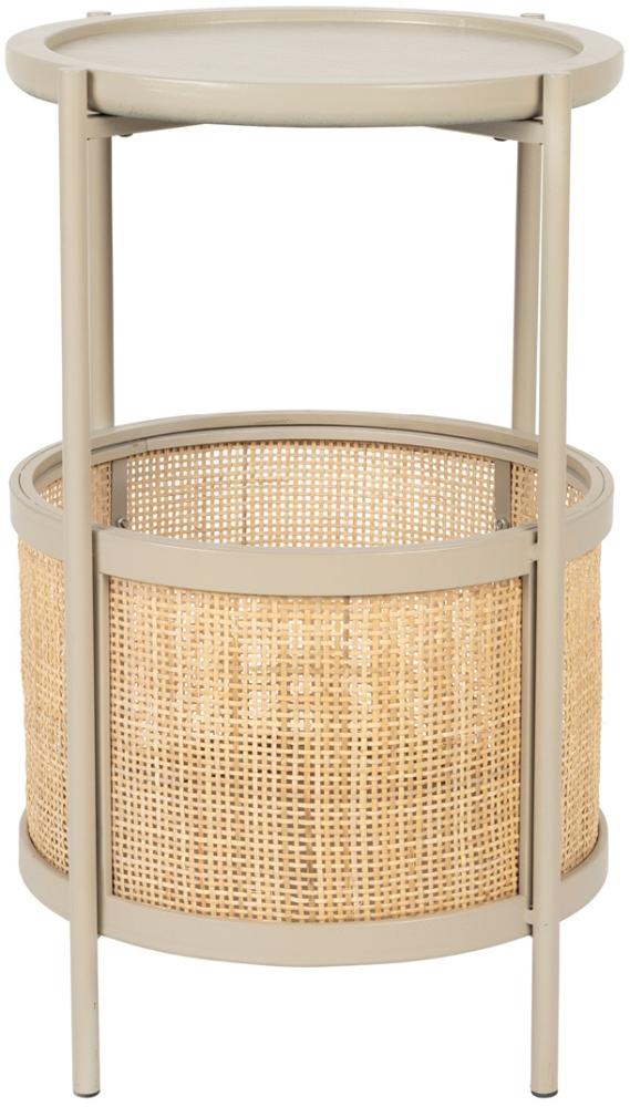Beistelltisch - Mikato - Rattan - Beige Bild 1
