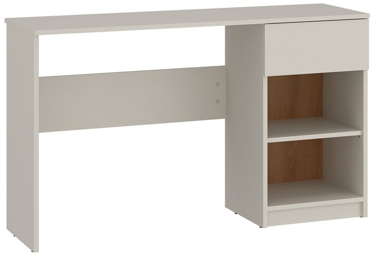 Lomadox Schreibtisch FIER-129, Kaschmir mit Eiche, 1 Schublade, 2 Fächer, grifflos, Breite 120cm Bild 1