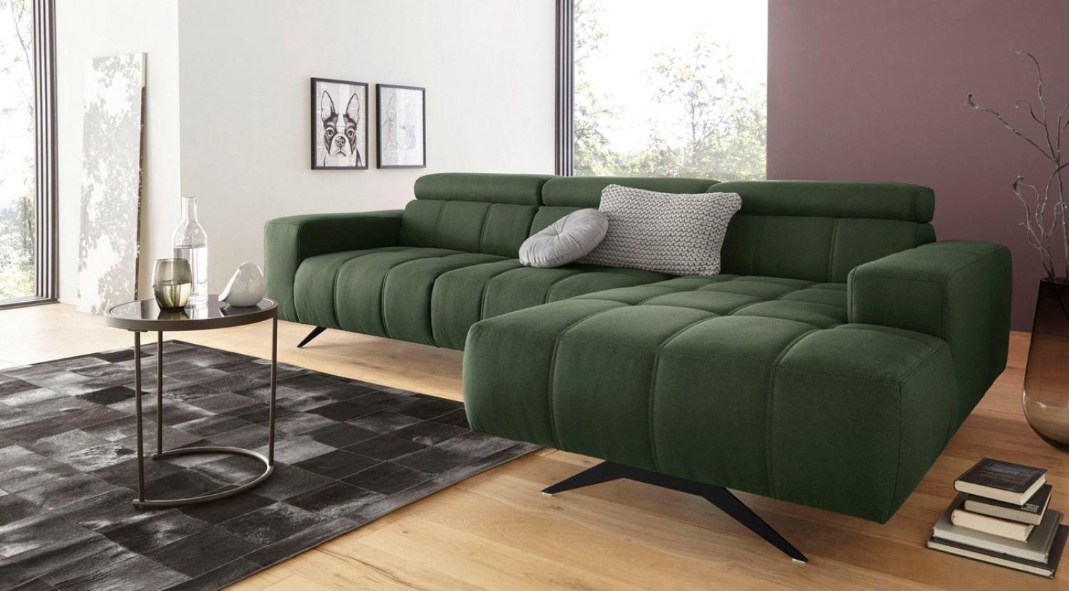 DOMO collection Ecksofa Trento L-Form, wahlweise mit Kopfteilverstellung, Recamiere links/rechts bestellbar Bild 1