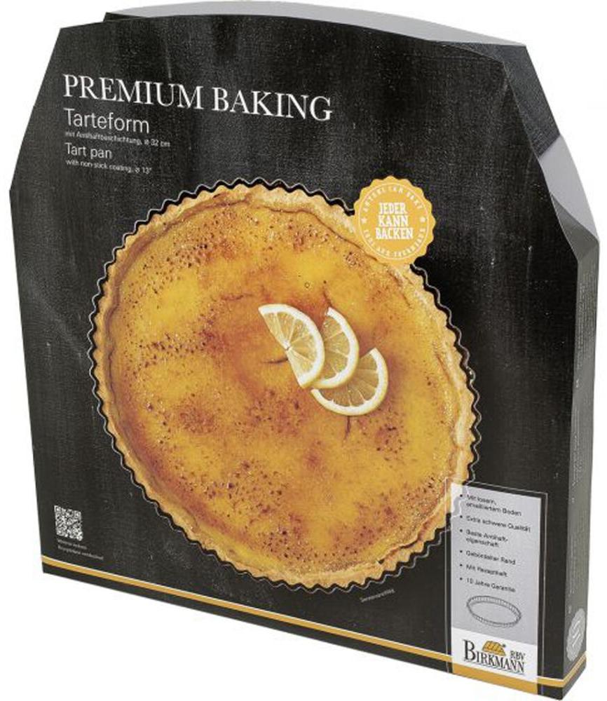 Birkmann Premium Baking Tarteform mit Losem Boden, Kuchenform, Backform, Backzubehör, Anithaft, 32 cm, 882126 Bild 1