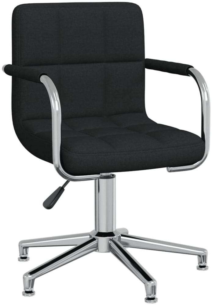 vidaXL Bürostuhl Drehbar Schwarz Stoff 334735 Bild 1