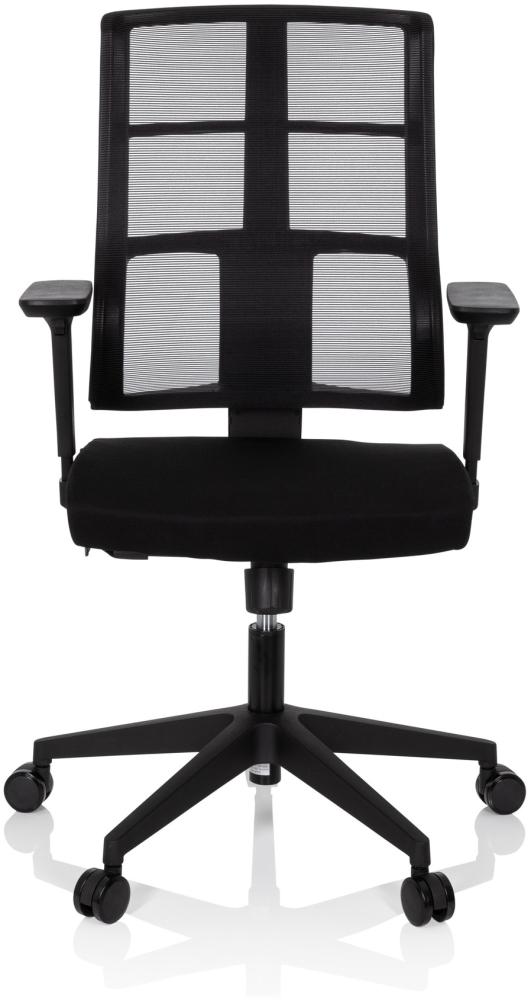 hjh OFFICE Profi Bürostuhl SPINIO Stoff/Netzstoff Schwarz Bild 1