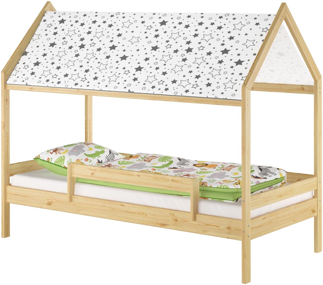 Kinderbett Hausbett 90x200 Massivholz Einzelbett V-60. 58-09 Rollrost inkl. Bild 1