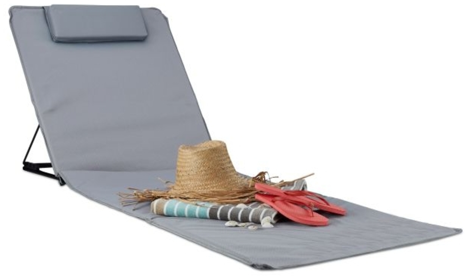 Strandmatte XXL mit Kopfkissen Bild 1