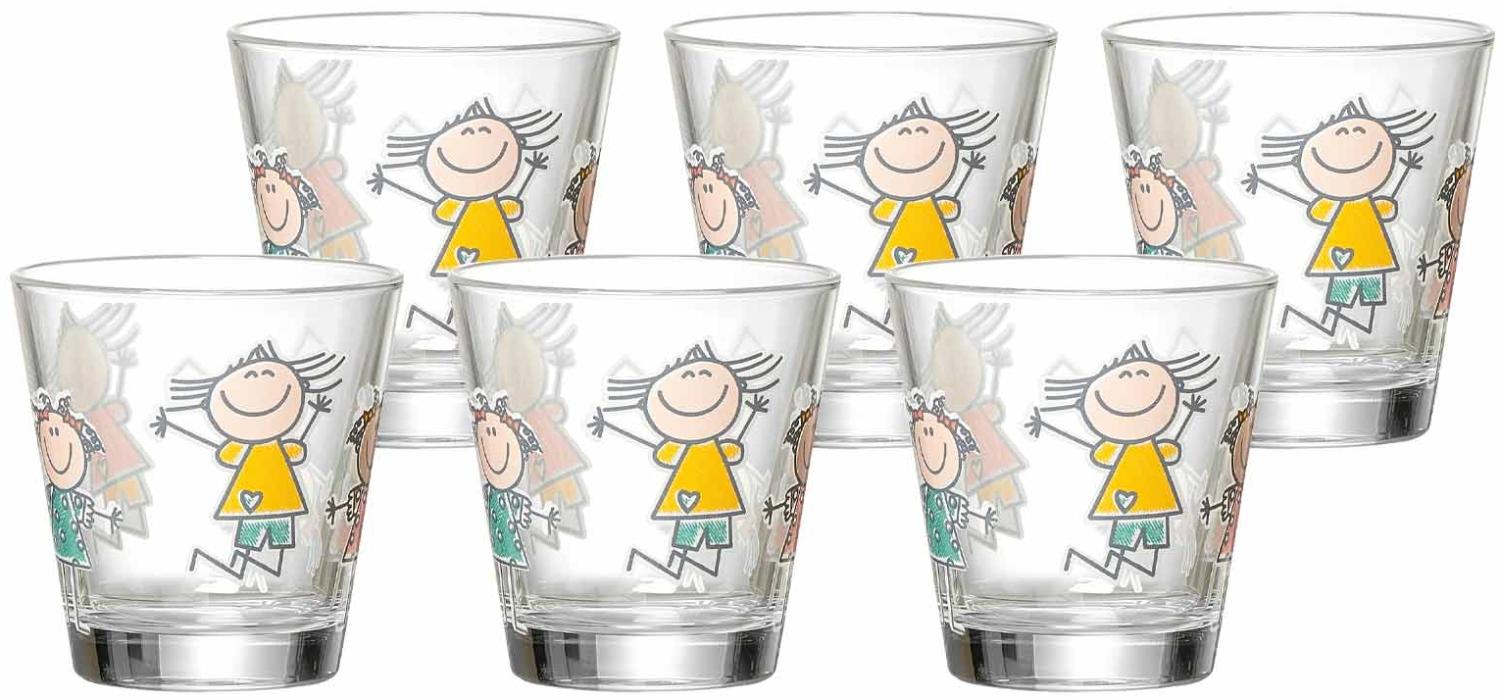 Ritzenhoff & Breker BEST FRIENDS Trinkglas 270 ml Girls 6er Set Bild 1