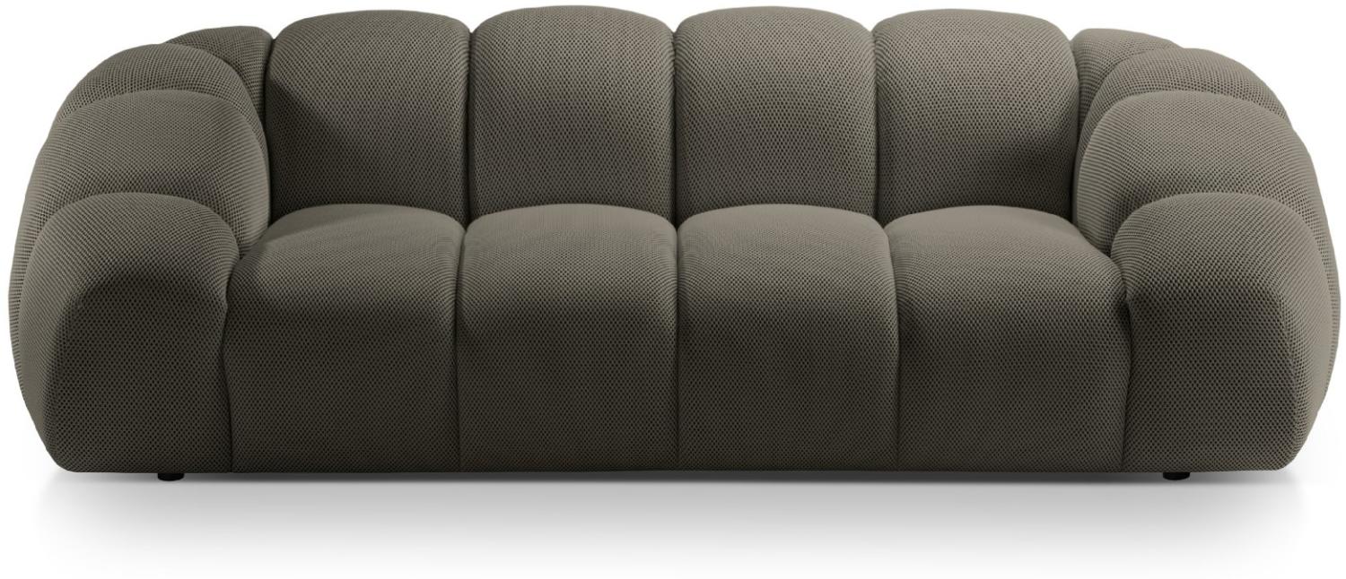 Micadoni Sofa Diana 3-Sitzer 3D-Stoff Stahl Bild 1