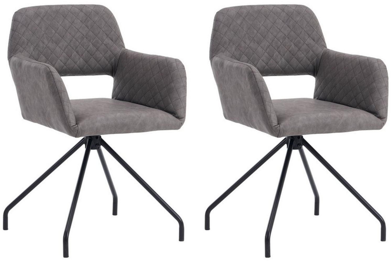 MODFU Stuhl (Set of 2) 4-Fußstuhl Esszimmerstühle Polsterstuhl (Elegante Make-up Stühle aus Kunstleder, ergonomisch mit Massivholzbeinen, pflegeleicht, 2 St) Bild 1